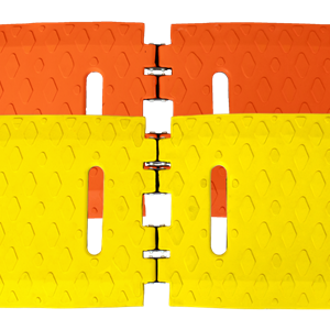 Orange & Yellow RoadQuake® 2F Temporary Portable Rumble Strip